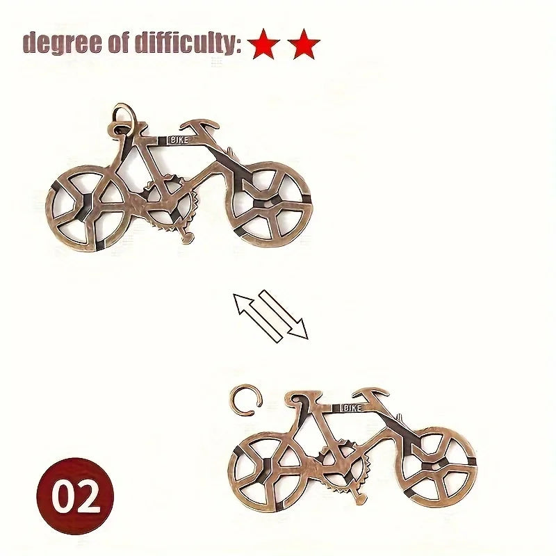 A classic intellectual metal puzzle toy, a difficult educational game toy for Christmas, Thanksgiving and birthday gifts