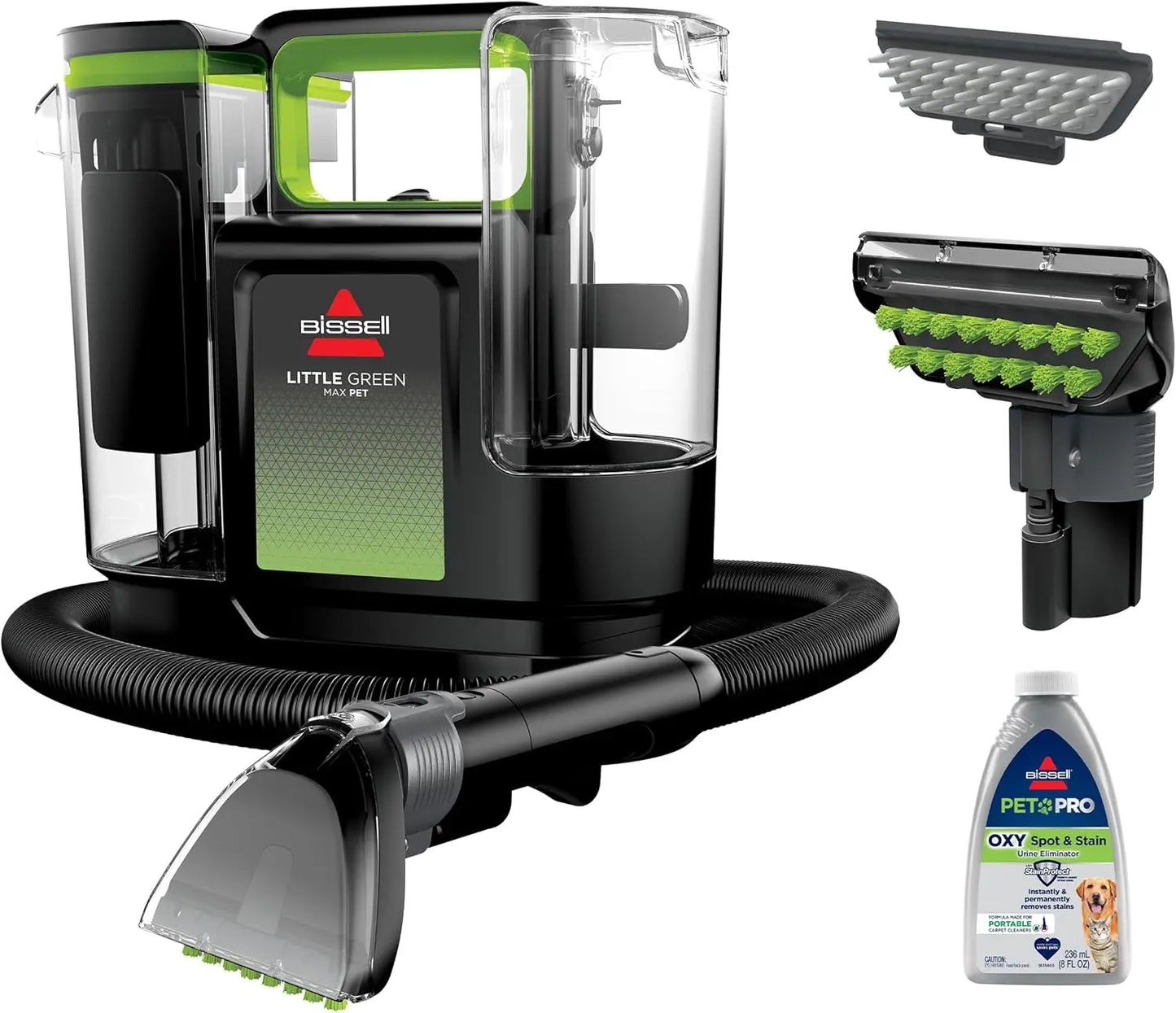 BISSELL® Little Green® Max Pet Portable Carpet and Upholstery Deep Cleaner Car/Auto Detailer Self-Cleaning Tough Stain Tool 3860