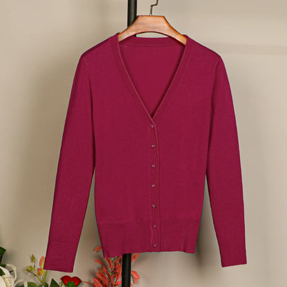 Black Cropped Cardigan Female Clothing Jersey Blouses Women's Coat Spring 2025 Long Sleeve Top Korean Fashion Knitted Sweater