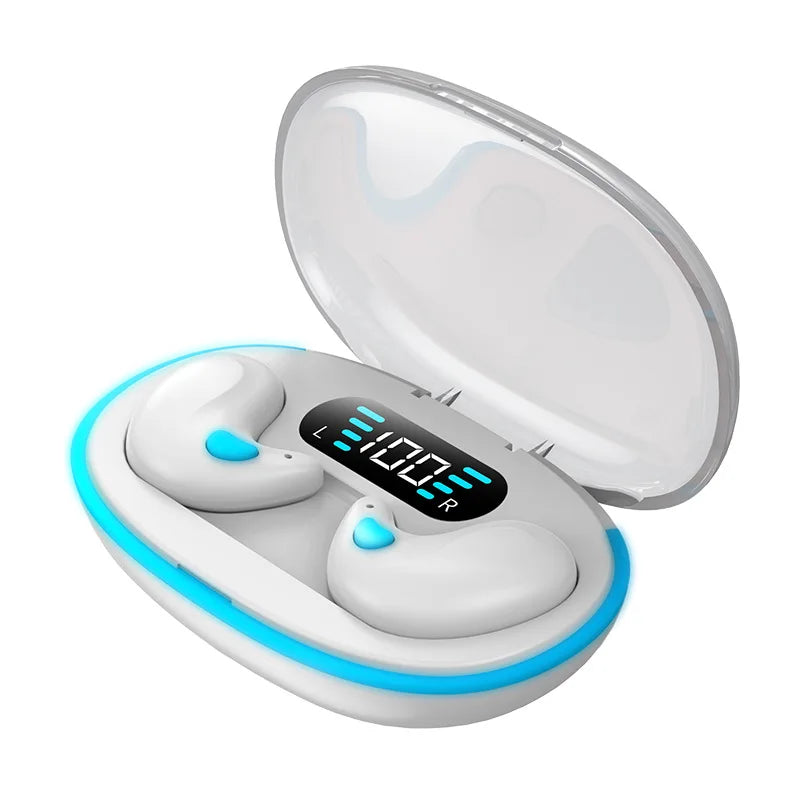 Mini Wireless X55 In-Ear Sleep Bluetooth Earphones TWS Invisible Stereo Headphones with Microphone for HD Calls Headset
