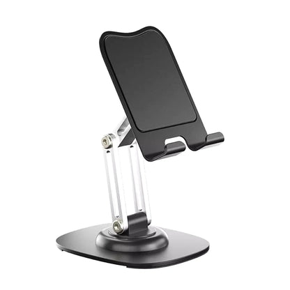 Aluminum alloy &ABS  Portable Tablet Holder 360 Rotate Lazy Desktop Stand For  Adjustable Flexible Folding Mobile Mount Stand