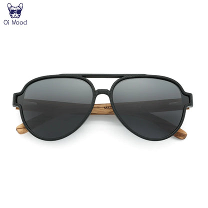 Oi Wood Sunglasses For Women Men Wooden Sun Glasses Polarized UV400 High Quality Eyewear Accessory Original Box