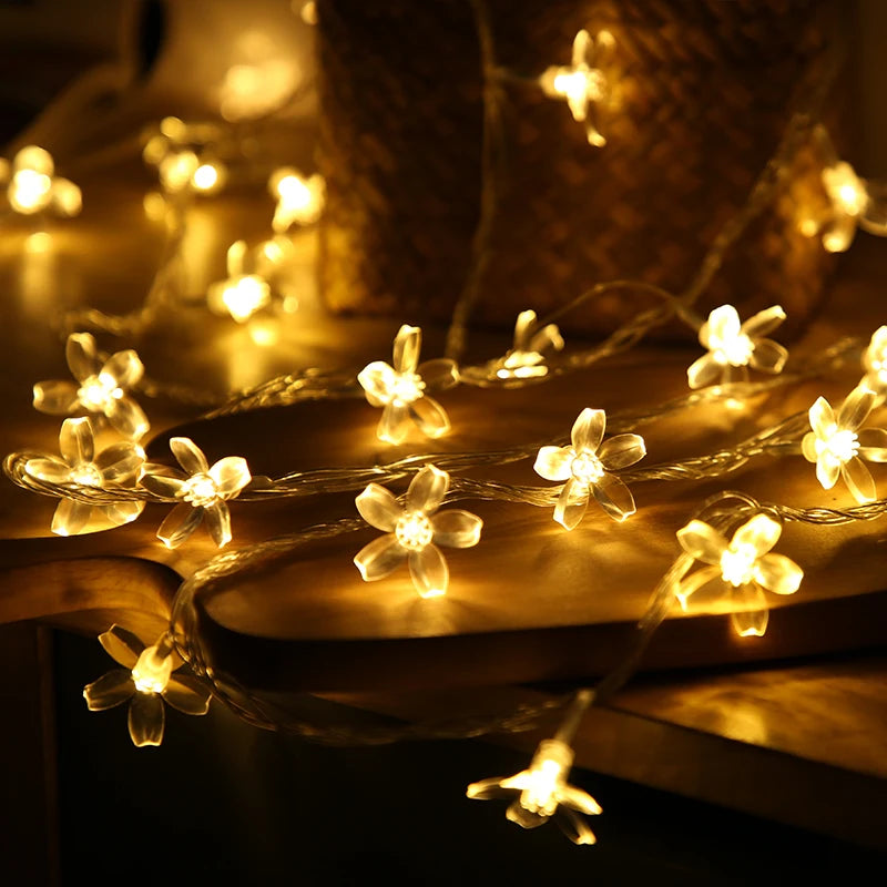 Snowflake LED Light Christmas Decorations For Home Hanging Garland Christmas Tree Decor Ornament 2025 Navidad Xmas Gift New Year