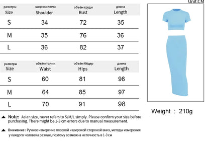 Women’s 2-Piece Crop Top & Skirt Set – Sexy Summer Partywear
