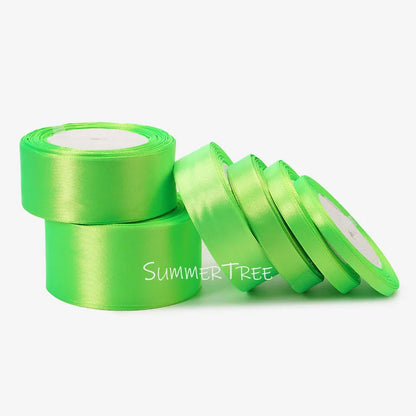 Satin Ribbon 25yards 6mm - 50mm Sash Gift Wrap Bow Handmade DIY Craft Halloween Christmas Wedding Birthday Party Decoration