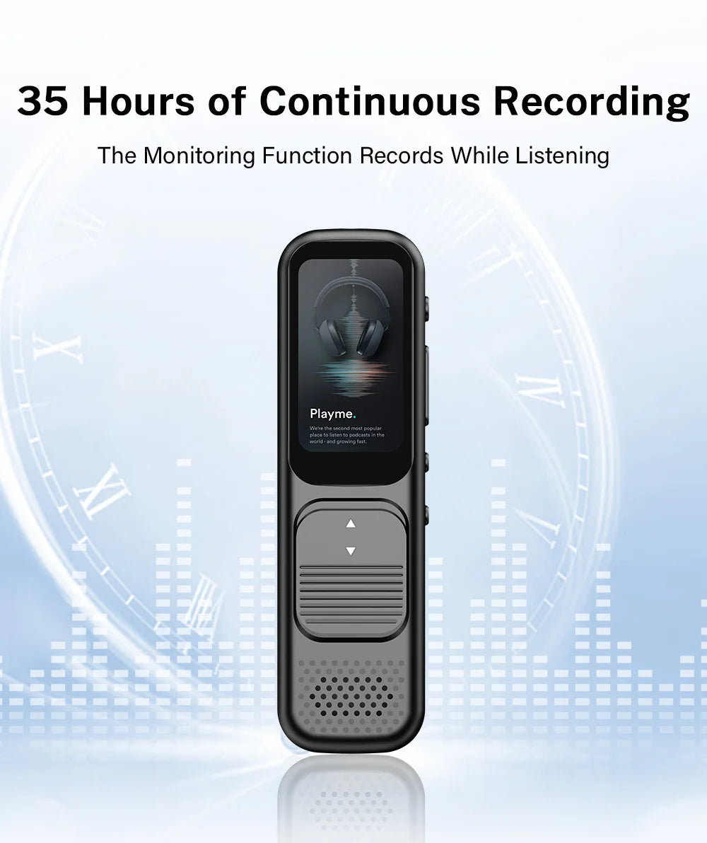 Deelife Professional Digital Voice Recorder With Playback MP3 Music Player 64G Noise Reduction small sound recorder