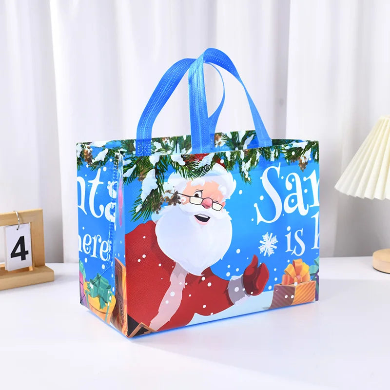 Christmas Gift Bag Santa Claus Snowman Candy Gift Packaging Bag 2024 Merry Christmas Party Home Decor Navidad Noel 2025 New Year