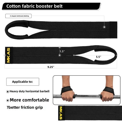 1 Pair Lifting Straps for Weightlifting Durable Cotton Deadlifts Wrist Straps Reinforced Stitching for Gym Snatch Powerlifting