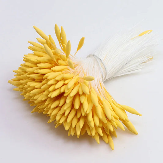 2MM 370Pcs/Lot Matte Pointed Core Stamen Manual Flower Stamen Hairpin Hair Decoration DIY Material Simulation Flower Accessories