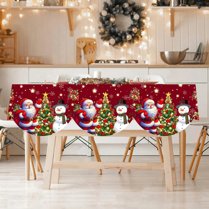 Christmas Santa Snowman Fireplace Mantel Scarf Christmas Decorations for Home 2025 Living Room Xmas Navidad New Year Gifts 2026