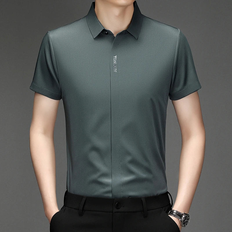 Men’s Business Casual Wrinkle-Resistant Dress Shirt – All Season