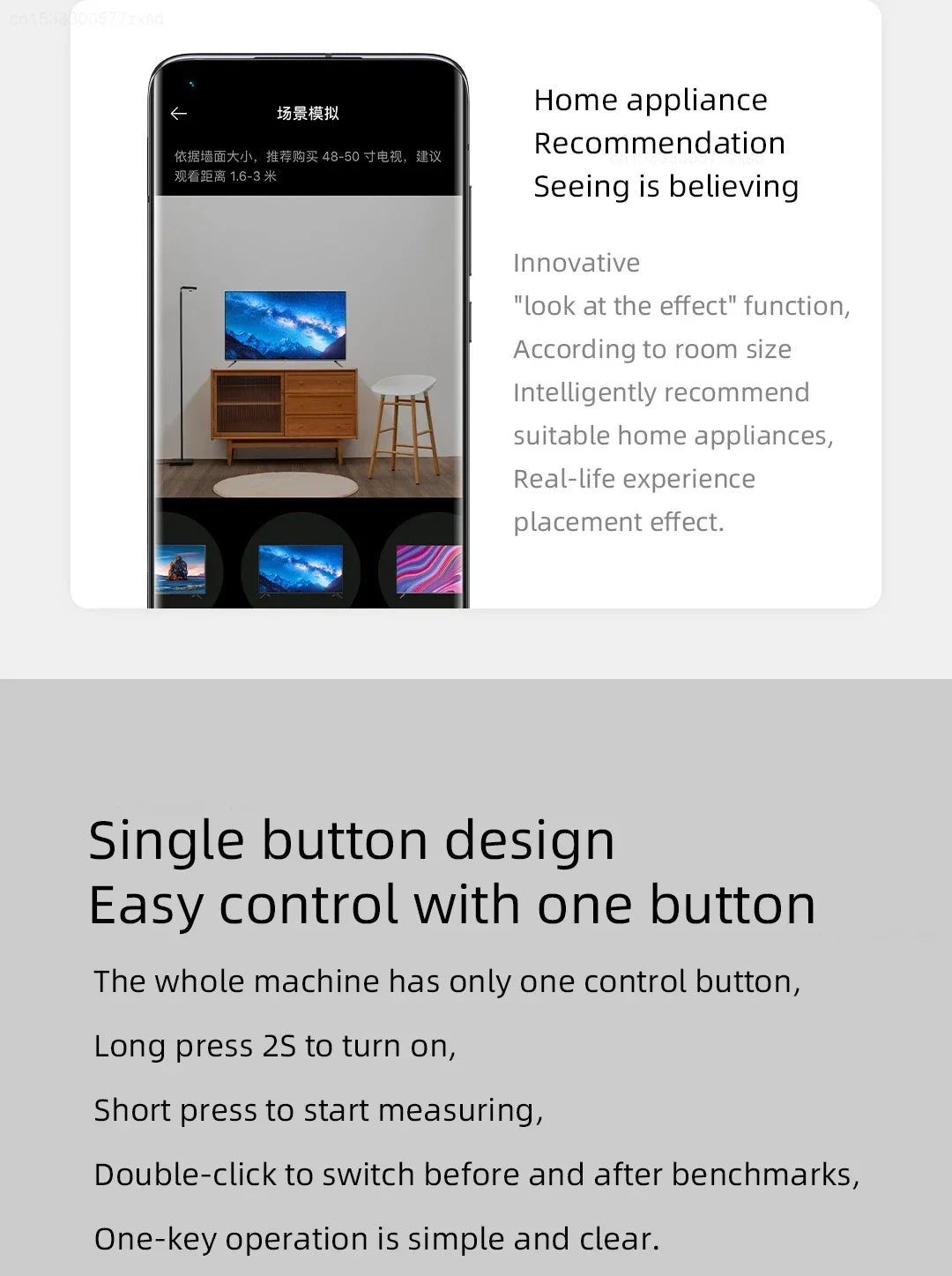 Xiaomi Mijia Smart Laser Range Finder Tape Measure Work with Mi Home APP Laser Rangefinder Distance Meter Digital Device Tools