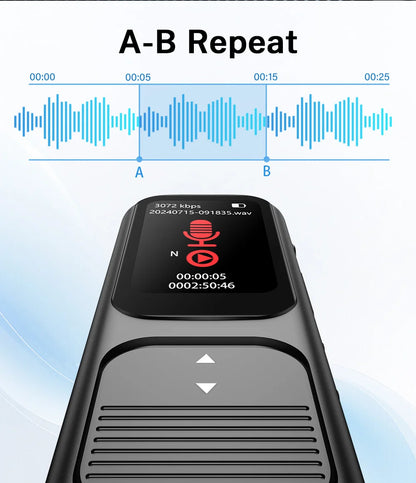 Deelife Professional Digital Voice Recorder With Playback MP3 Music Player 64G Noise Reduction small sound recorder