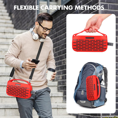 Silicone Case Cover for Bose SoundLink Flex 2nd Gen Speaker Travel Protective Carrying Case Pouch with Handle & Shoulder Strap
