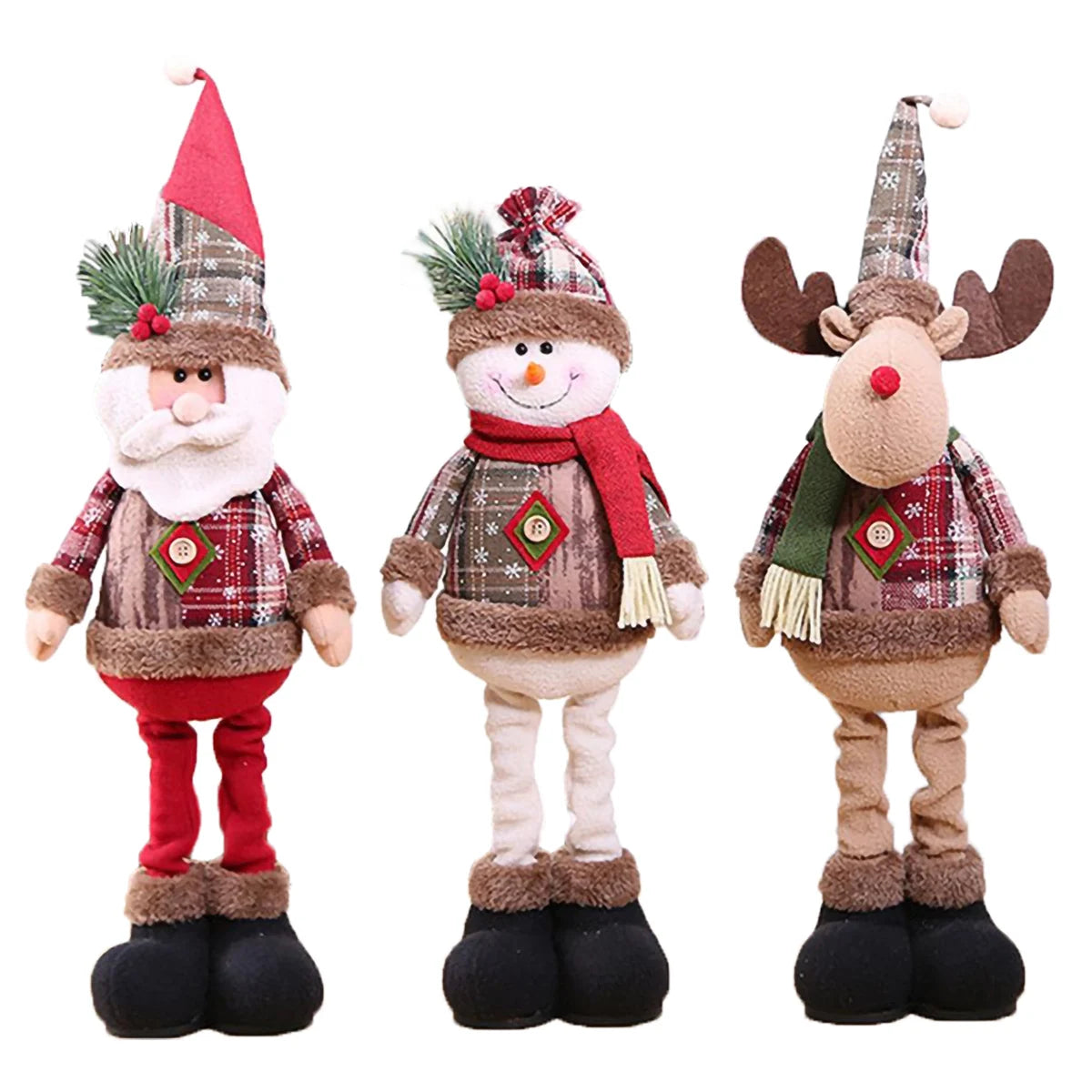 Telescopic Christmas Doll Merry Christmas Decorations For Home 2024 Christmas Ornament Xmas Navidad Noel Gifts New Year 2025