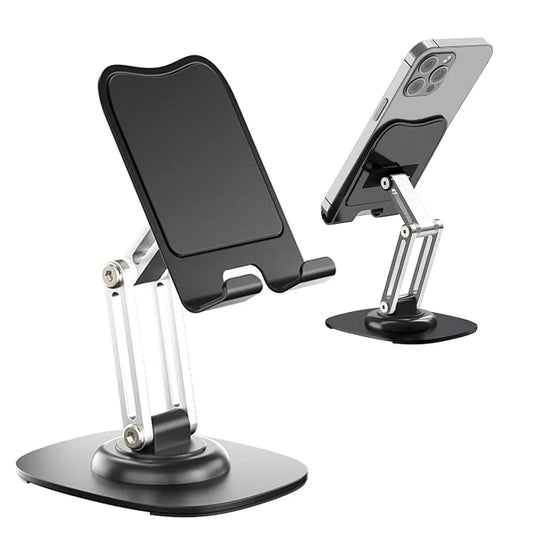 Aluminum alloy &ABS  Portable Tablet Holder 360 Rotate Lazy Desktop Stand For  Adjustable Flexible Folding Mobile Mount Stand