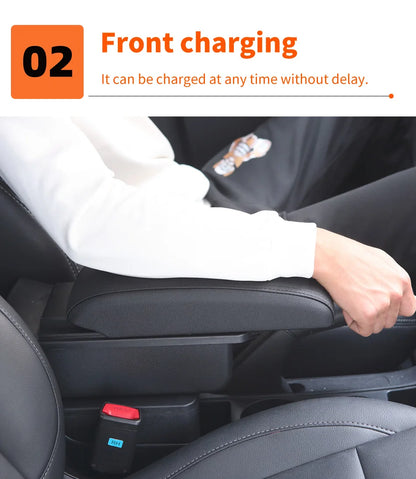 For Citroen C1 Armrest Box For Peugeot 107 Toyota Aygo BJ Armrest Car Accessories Store box Interior detail Simple installation