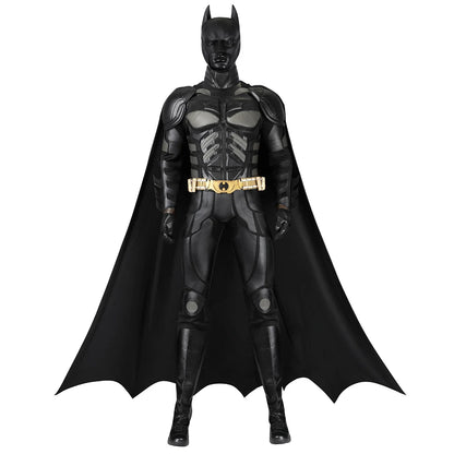 Superhero Bruce Wayne  High Quality Movie Dark Knight Bat Cosplay  Battle Costume Outfit Man Vest Cloak Mask Halloween Carnivl