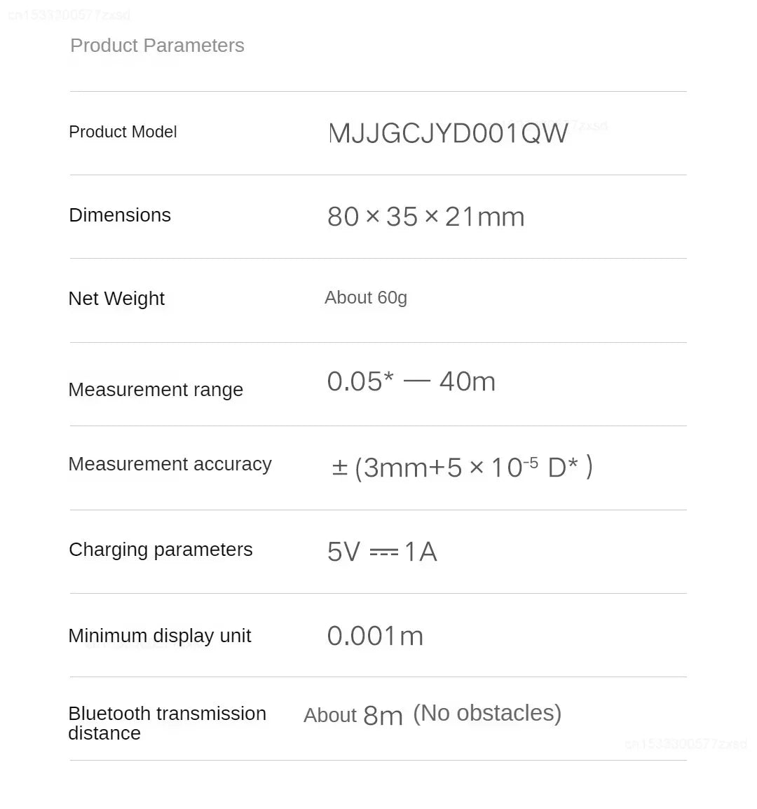 Xiaomi Mijia Smart Laser Range Finder Tape Measure Work with Mi Home APP Laser Rangefinder Distance Meter Digital Device Tools