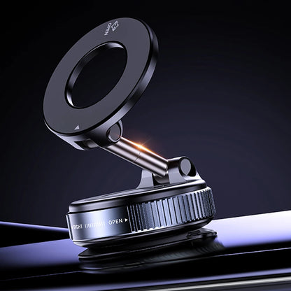 Magnetic Vacuum Adsorption Car Phone Mount 360° Rotatable Folding Mobile Phone Stand for Car/Gym/Mirror/Shower/Smooth Surface