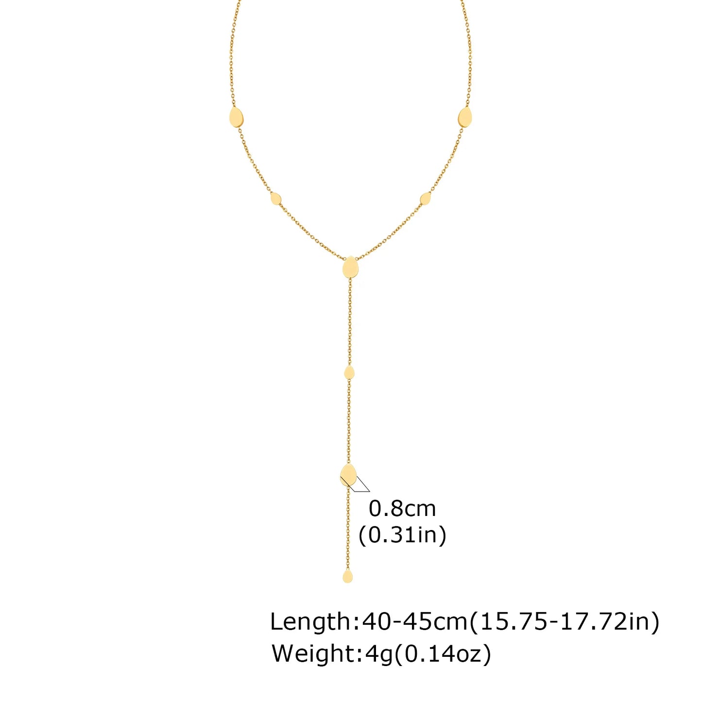 Gold Heart Lariat Y Necklace – Dainty Layered Jewelry