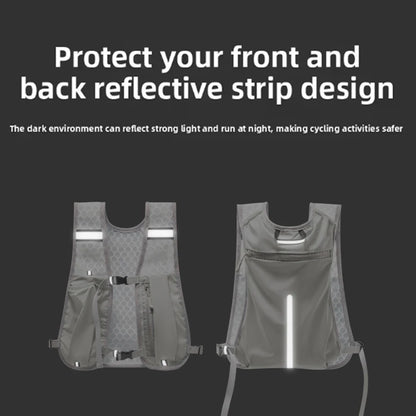 For Biking Running Storage Vest Lightweight Running Vest Reflective Hydration Water Chest Pack With Phone Storage Pocket