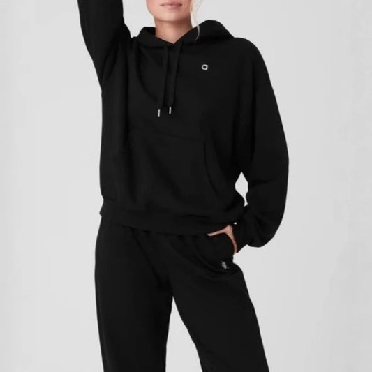 2025 unisex hooded sweatshirt men's solid color sweatshirt men's and women's long sleeved plug-in pocket pulloverolid Women Warm