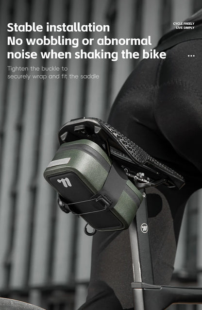 Waterproof Bike Saddle Bag – Compact 600D TPU Cycling Storage by West Biking