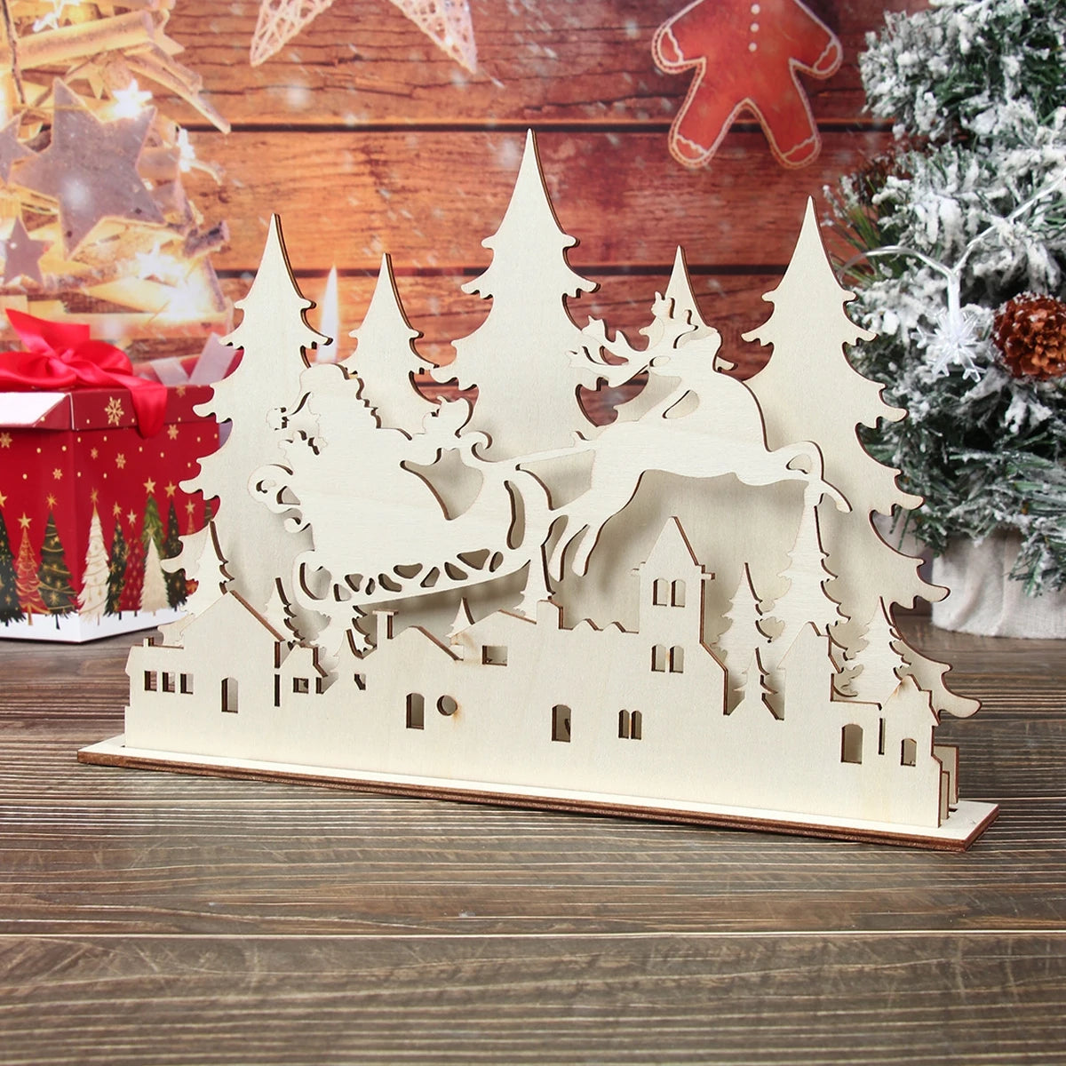 DIY Christmas Tee Wooden Ornament Christmas Decoration for Home 2025 Pendant Xmas Ornaments Navidad Natal New Year Gift 2026