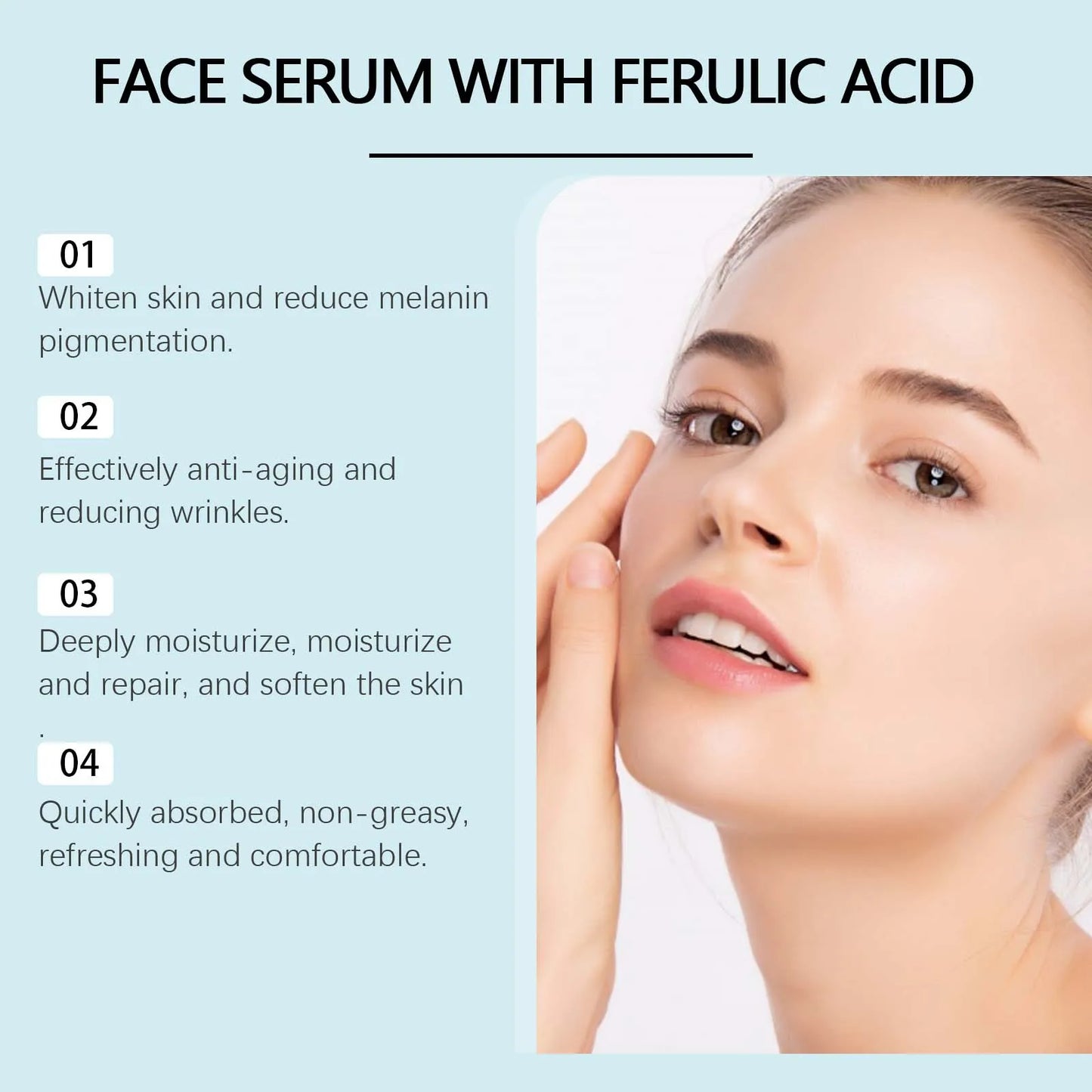 Vitamin C E Serum Lifting Moisturizer Fade Fine Lines Shrink Pore Firming Ferulic Acid Facial Essence Korean Skin Care Products