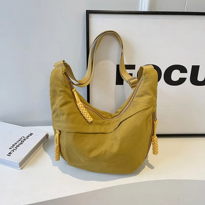 High-Capacity Nylon Crossbody Shoulder Bag for Women