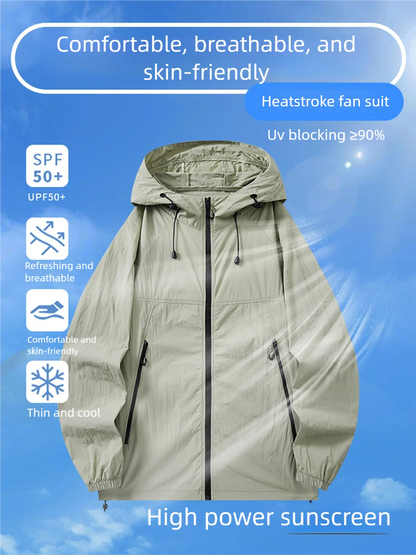 Summer Cooling Vest for Couples Ice Jacket Heat Resistant Fan Air Conditioner Clothes Breathable Outdoor Sleeveless Workwear