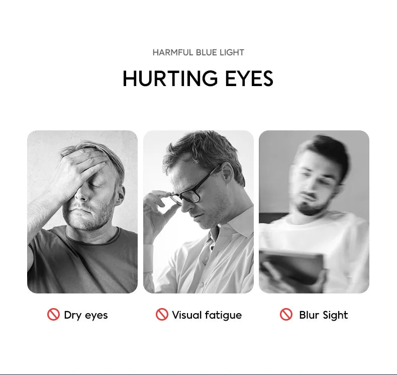 XJiea 2024 Photochromic Anti-blue Light Glasses Men Fashion Rectangle Semi Rimless Eyewear For Women Office Computer Goggle