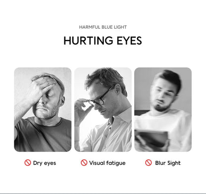 XJiea 2024 Photochromic Anti-blue Light Glasses Men Fashion Rectangle Semi Rimless Eyewear For Women Office Computer Goggle