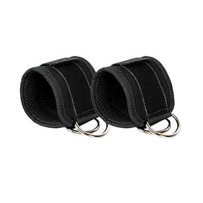 LOOGDEEL TPE Resistance Bands Ankle Straps Fitness D-Ring Support Ankle Cuffs Yoga Band Gym Guard Leg Strength Safety Extensions