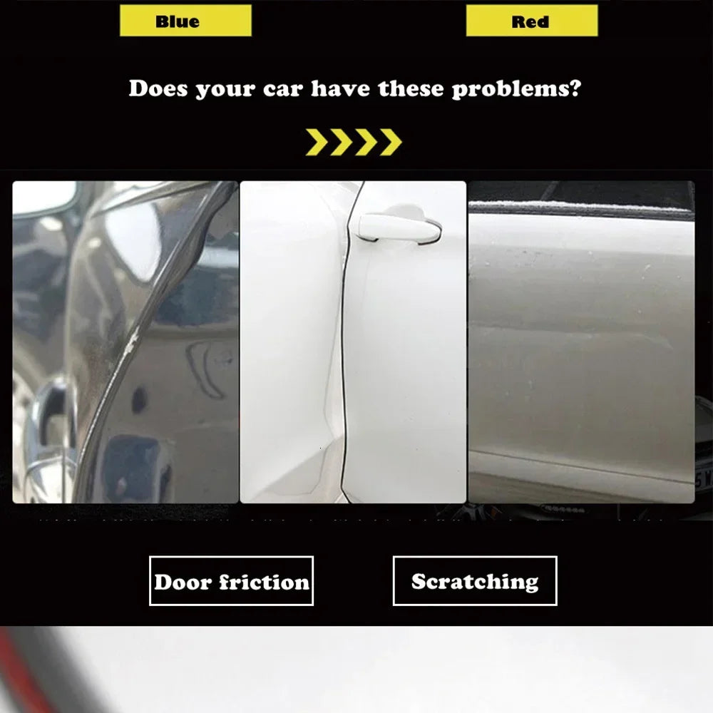5M Transparent Car Door Edge PVC Scratch Protector Strips Car Anti-collision Sealing Strip Door Anti-scratch Transparent Strip