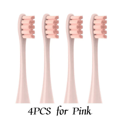 2/4/6PCS Soft Replacement Heads For Oclean X/ X PRO/ Z1/ F1 Blue Brush Heads DuPont Sonic Toothbrush Vacuum Bristle Nozzles