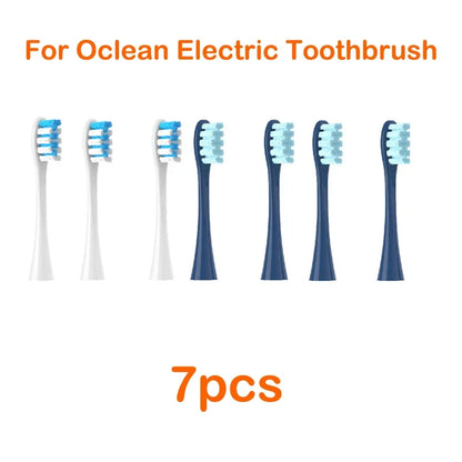 Brush Heads For Oclean Flow/X/ X PRO/ Z1/ F1/ One/ Air 2 /SE Soft Sonic Toothbrush Vacuum DuPont Bristle 7pcs Replacement Heads