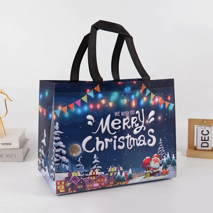 Christmas Gift Bag Santa Claus Snowman Candy Gift Packaging Bag 2024 Merry Christmas Party Home Decor Navidad Noel 2025 New Year