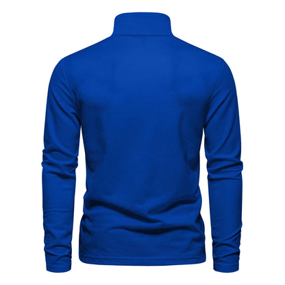 Men’s Deer Embroidery Polo Shirt – Long Sleeve Casual Business Top