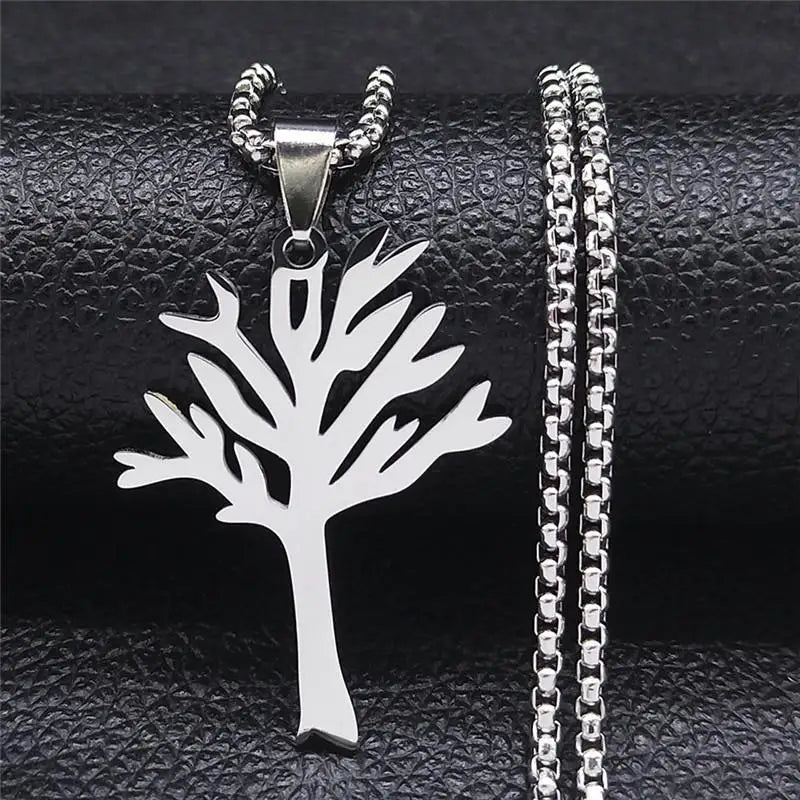 New Personalized Stainless Steel Tree Of Life Pendant Necklace Jewelry Accessories For Men And Women Jewelry Gifts Wholesale