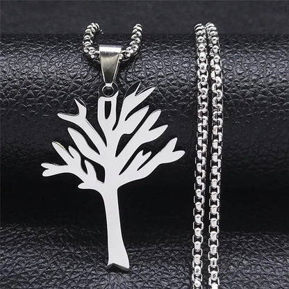 New Personalized Stainless Steel Tree Of Life Pendant Necklace Jewelry Accessories For Men And Women Jewelry Gifts Wholesale