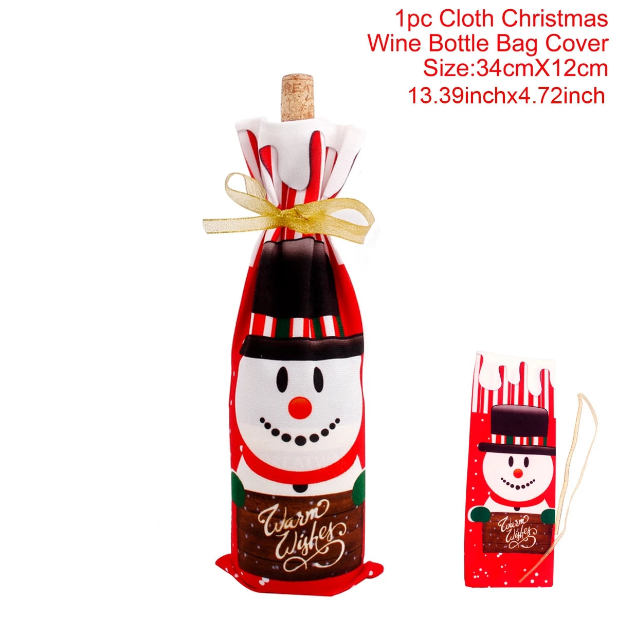 Christmas Wine Bottle Cover Merry Christmas Decorations For Home 2025 Navidad Noel Natal Ornaments Xmas Gift Happy New Year 2026