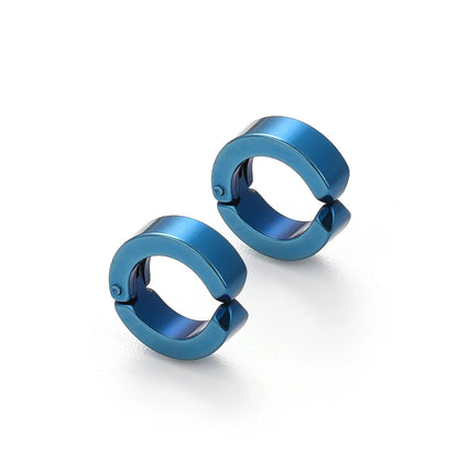 2pcs Anime Chainsaw Man Yoshida Hirofumi Cosplay Ear Clip Earrings Women Men Punk Black No Pierced Fake Ear Circle Pop Jewelry