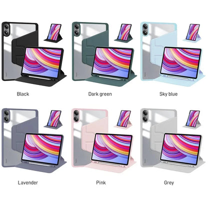 For Redmi Pad Pro 12.1 inch 360 Rotating Magnetic Smart Tablet Cover For Xiaomi Redmi Pad Pro 12.1 2024 Case with Pencil Holder