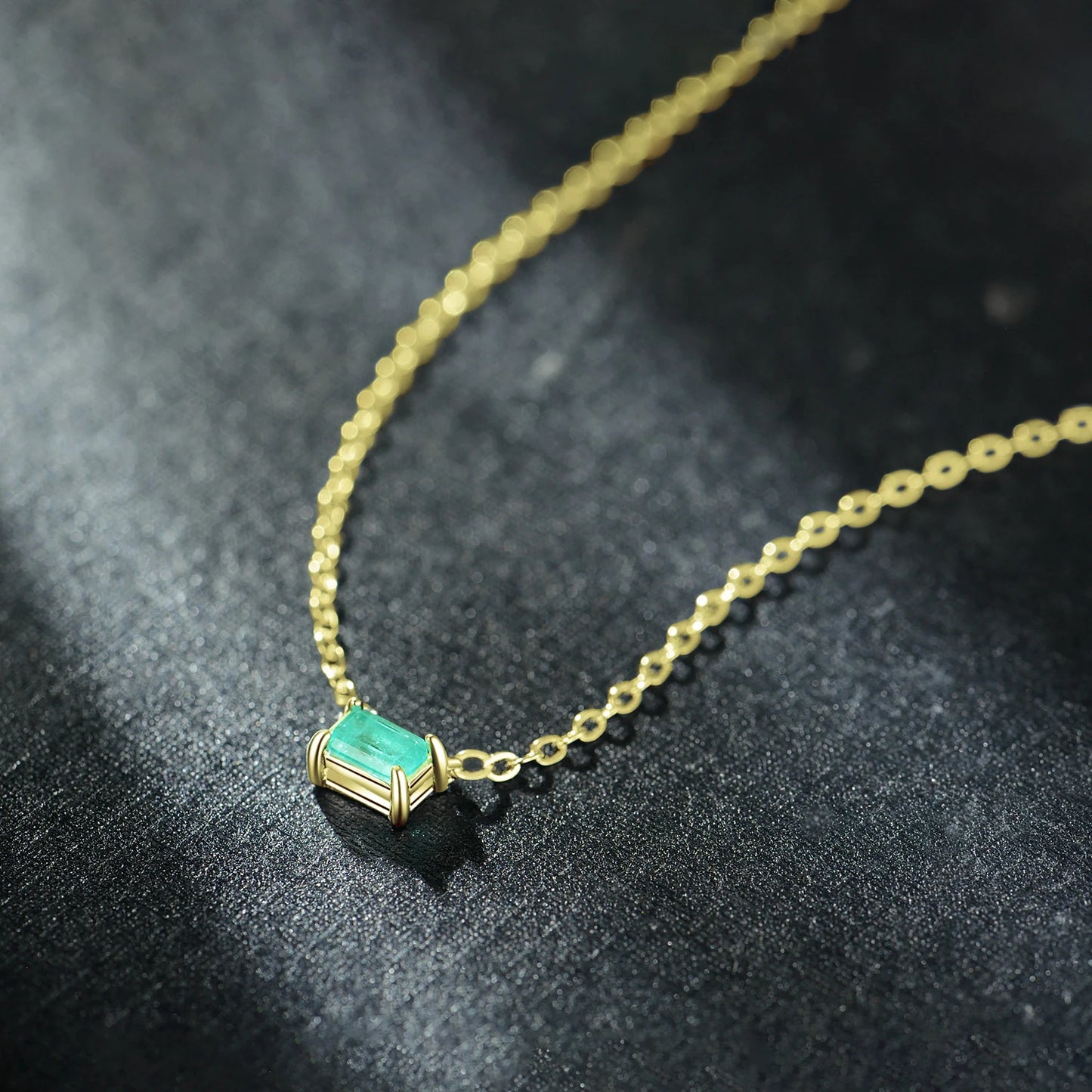 Modian Authentic 925 Sterling Silver Green Tourmaline Necklace Pendant for Women Fashion Bijoux Wedding Statement Jewelry Gifts