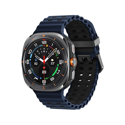 Marine Band For Samsung Galaxy Watch ultra Strap 47mm Accessories Two color Sport silicone Bracelet Galaxy Watch 7 ultra Straps