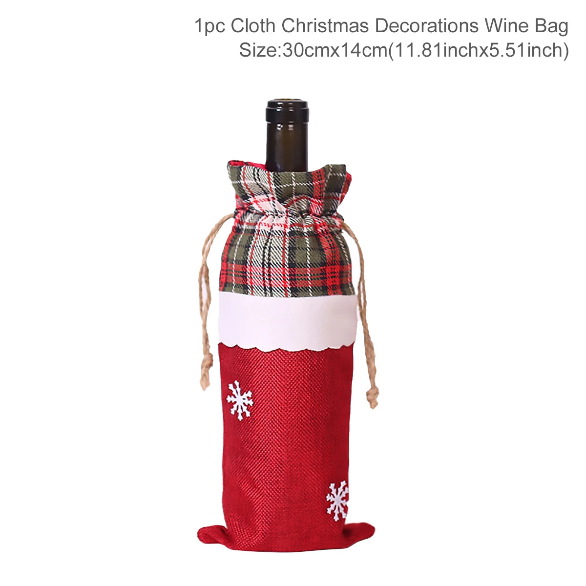 Christmas Wine Bottle Cover Merry Christmas Decorations For Home 2025 Navidad Noel Natal Ornaments Xmas Gift Happy New Year 2026