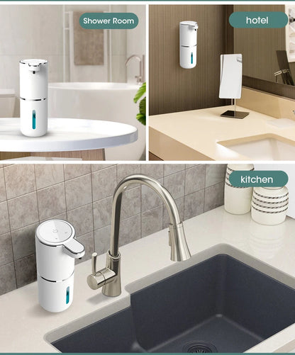 Automatic Soap Dispenser Touchless Foaming Soap Dispenser 380ml USB Rechargeable Electric 4 Level Adjustable Foam Soap Dispenser