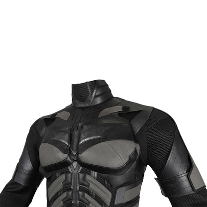 Superhero Bruce Wayne  High Quality Movie Dark Knight Bat Cosplay  Battle Costume Outfit Man Vest Cloak Mask Halloween Carnivl